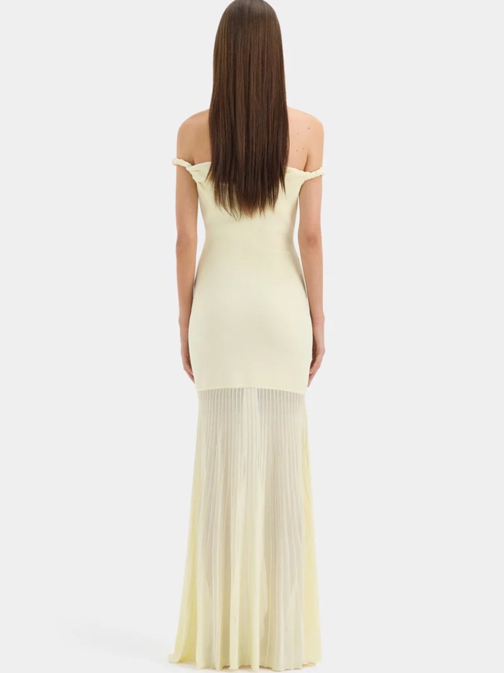 SIR. The label Elia off-shoulder twist Maxi Dress - Picture 2 of 5